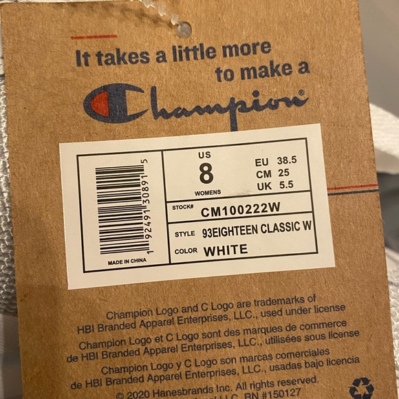 New CHAMPION 93Eighteen White Womens Shoes - Picture 3 of 7